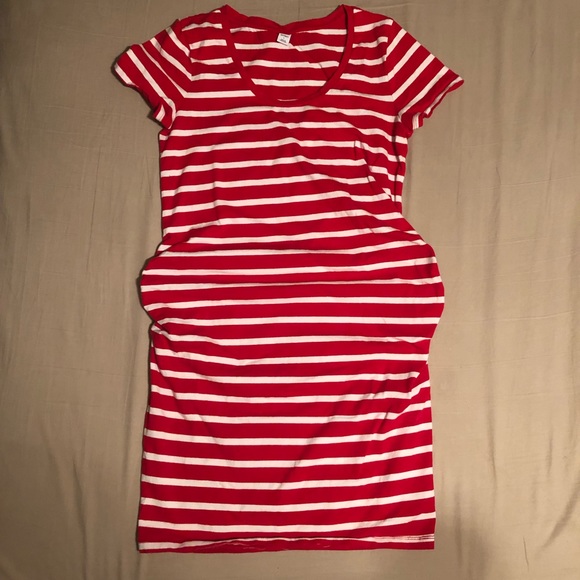 Old Navy Dresses & Skirts - Red Stripe Maternity Dress